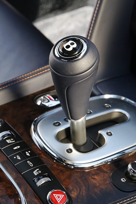 2011 Bentley Continental GT gear shifter knob