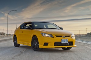 2012 Scion tC Release Series 7.0 front view parked