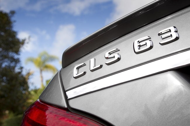 2012 CLS 63 AMG rear with model emblem