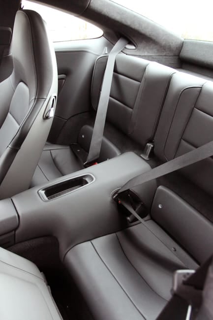 2012 Porsche 911 Carrera S interior rear seats