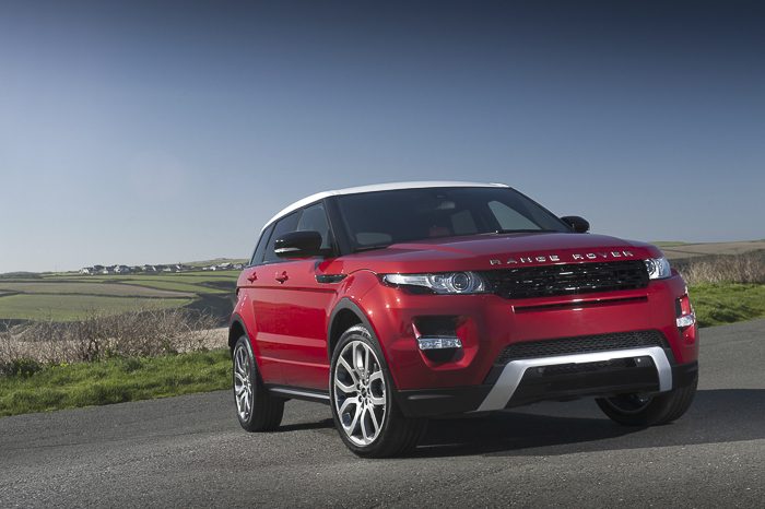 2013 Range Rover Evoque front parked on road
