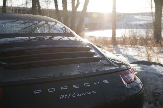 2013 Porsche 911 Carrera Cabriolet rear trunk logo