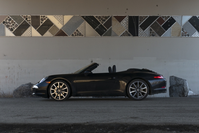 2013 Porsche 911 Carrera Cabriolet sideview top down