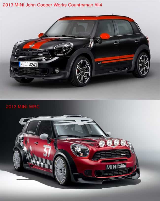 2013 MINI John Cooper Works Countryman All4 vs. 2013 MINI WRC