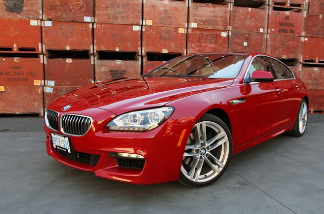 2013 BMW 650i Gran Coupe in red front view