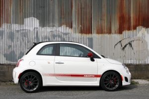 2013 Fiat 500C Abarth (Convertible) in white side view
