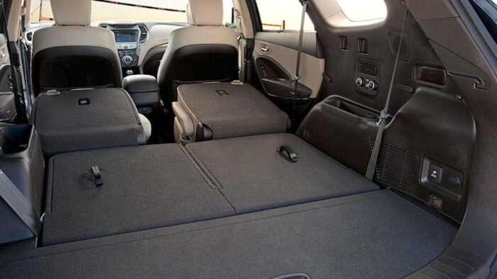 2013 Hyundai Santa Fe GLS AWD third row folded flat