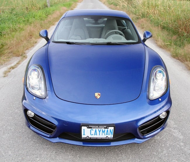 2014 Porsche Cayman S front view head on