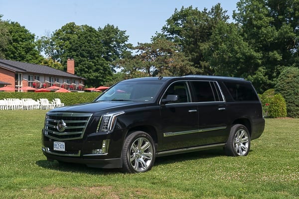 2015 Cadillac Escalade Review front black