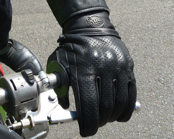 Suus Black Moto Gloves