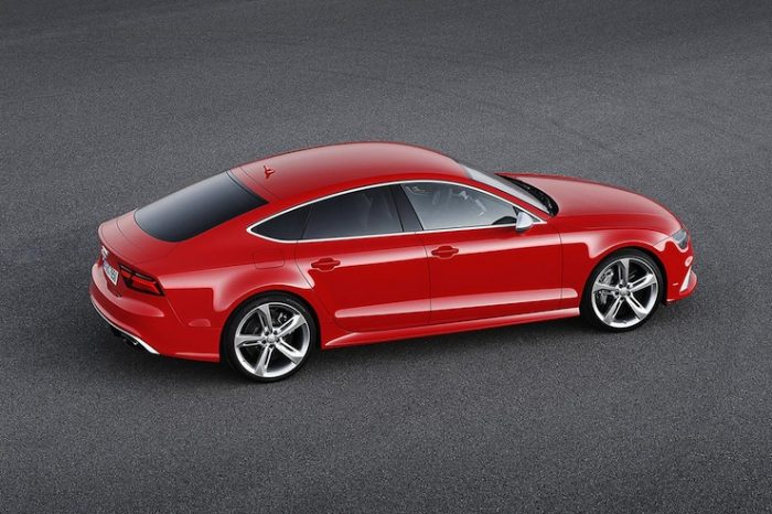 2015 Audi RS7 side top view