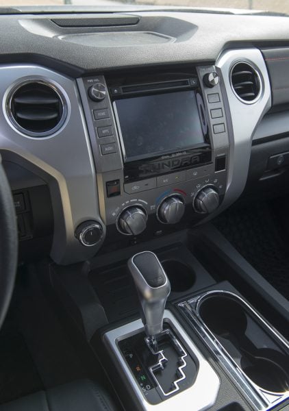 2016 Toyota Tundra TRD Pro interior centre stack