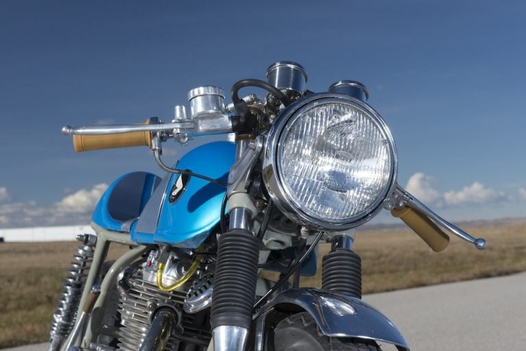 1974 Honda CB360 with headlight from a Yamaha