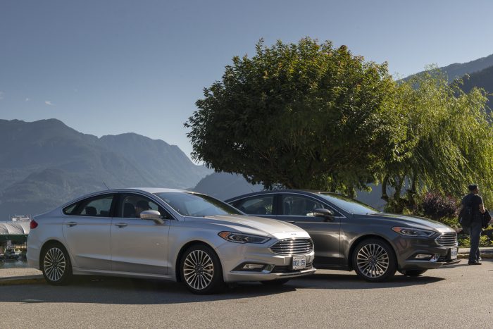 2017 Ford Fusion side by side front view