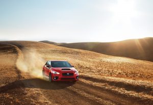 2017 Subaru Impreza WRX driving through field