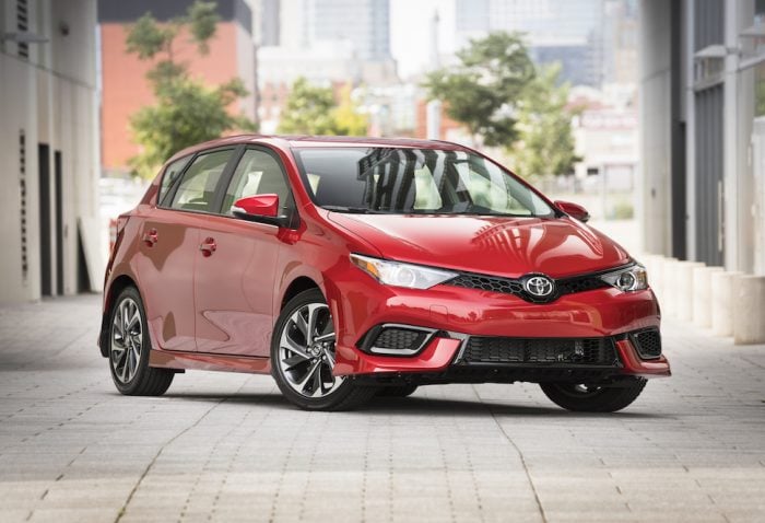 2017 Toyota Corolla iM front view parked on the road