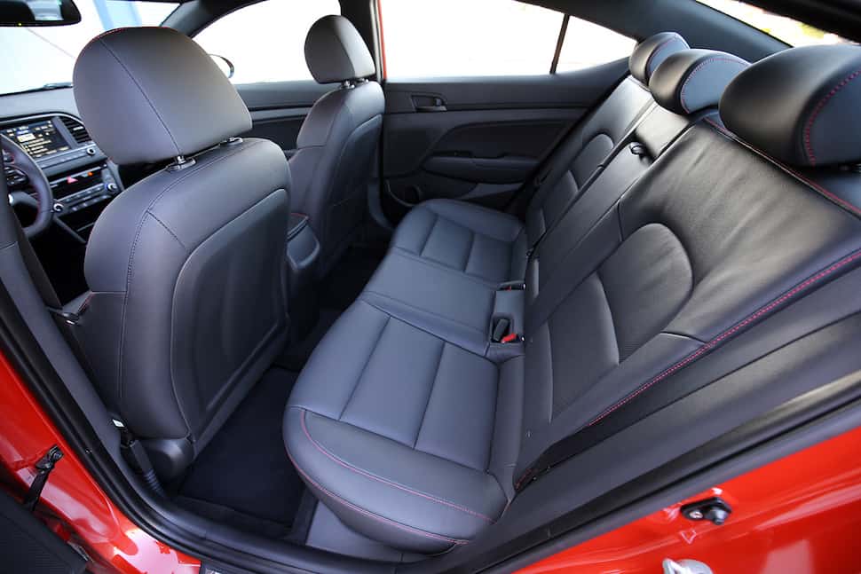 2017 Hyundai Elantra Sport interior rear seats