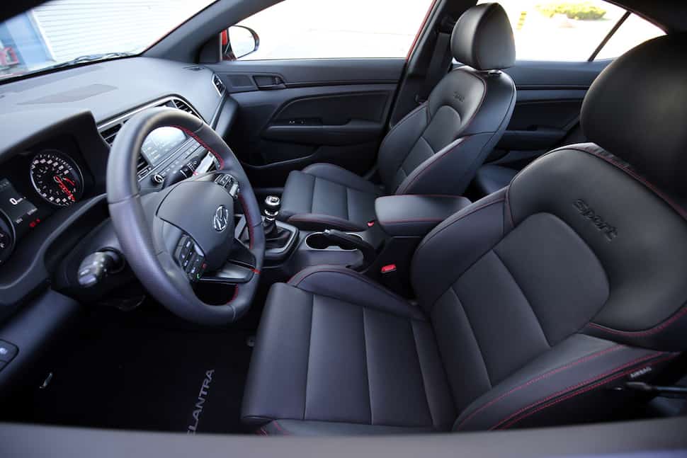 2017 Hyundai Elantra Sport interior front cabin