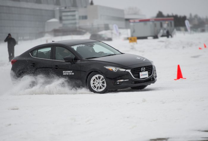 BFGoodrich Winter T/A KSI Tires testing on winter track