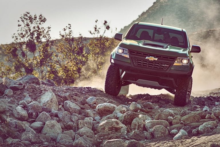 2017 Chevrolet Colorado ZR2 front view off roading