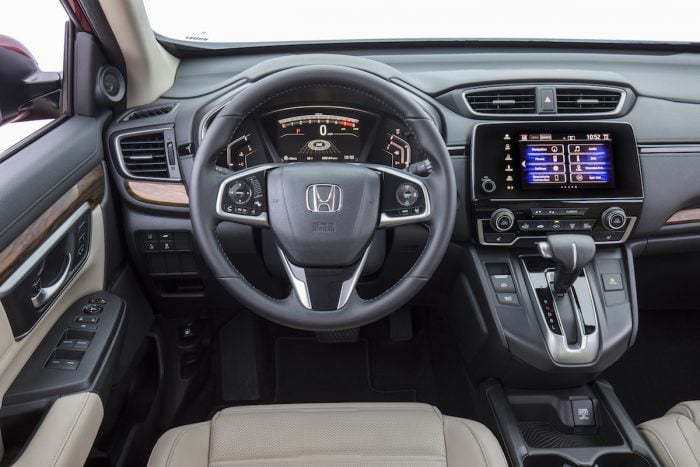 2017 Honda CR-V touring review interior