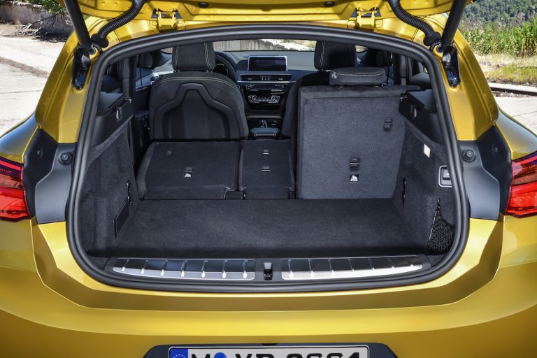 2018 bmw x2 crossover rear cargo