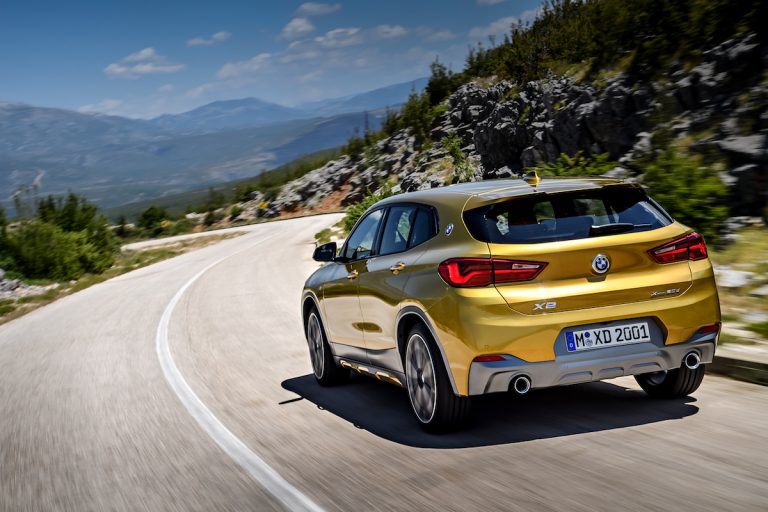 2018 bmw x2 crossover rear rolling 2