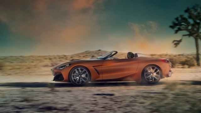 2019 BMW Z4 concept rolling sideview