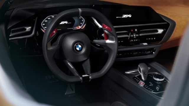 2019 BMW Z4 concept steering wheel