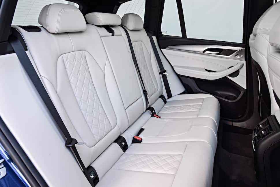 2018 BMW X3 M40i rear white seats