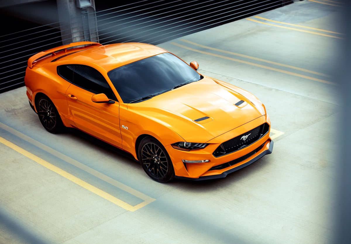 2018 ford mustang gt review top view
