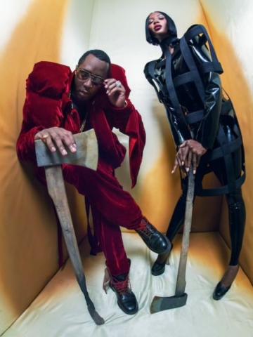 2018 pirelli calendar tim walker-NAOMI_CAMPBELL_AND_SEAN_DIDDY_COMBS