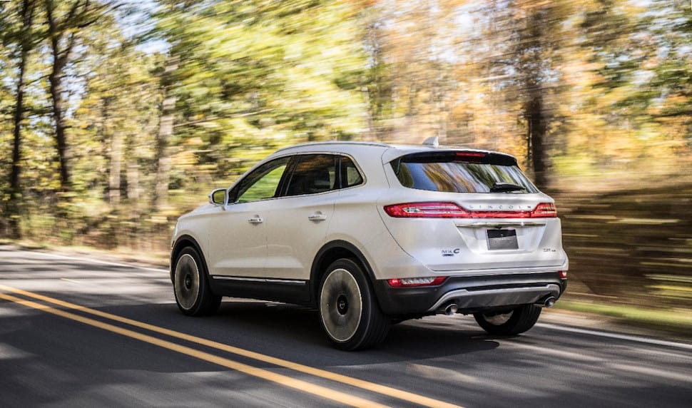 2019 Lincoln MKC white rear rolling