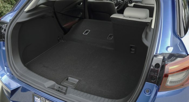 2018 mazda cx-3 review rear cargo seats down