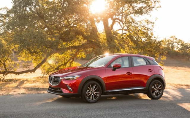 2018 mazda cx-3 review red sideview