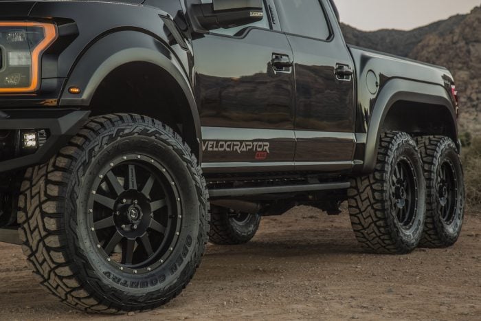 Hennessey's 600-HP VelociRaptor 6X6 wheels