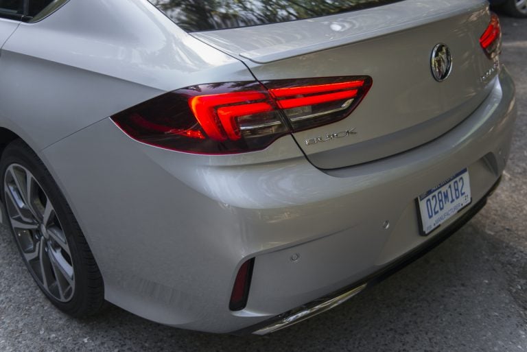 2018 Buick Regal GS rear design and spoiler