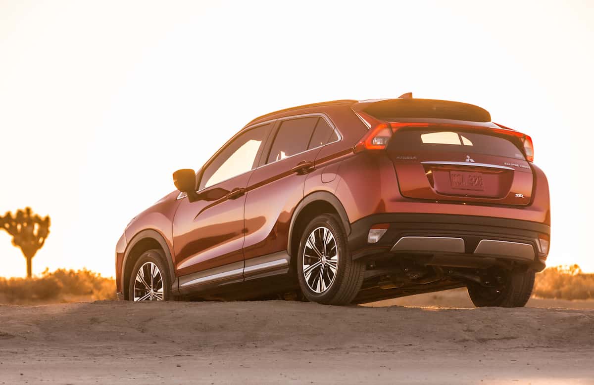 2018 mitsubishi eclipse cross rear red