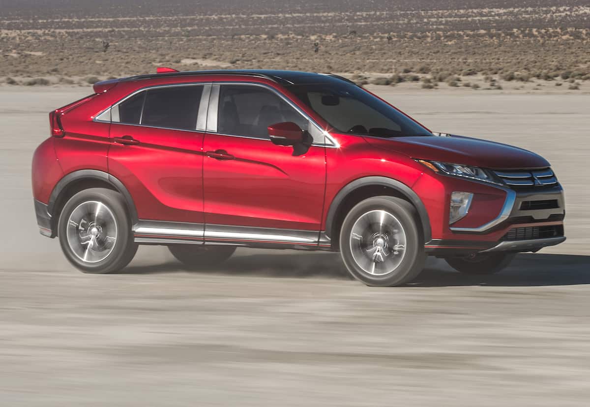 2018 mitsubishi eclipse cross front rolling red