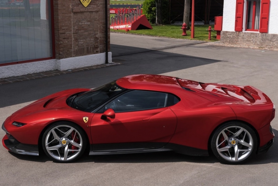 Ferrari SP38 sideview red