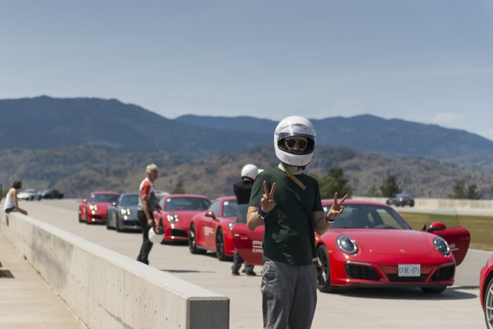 Porsche Travel Experience British Columbia Canada participants at Area 27