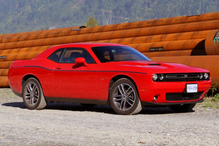 2018 Dodge Challenger GT AWD red front view