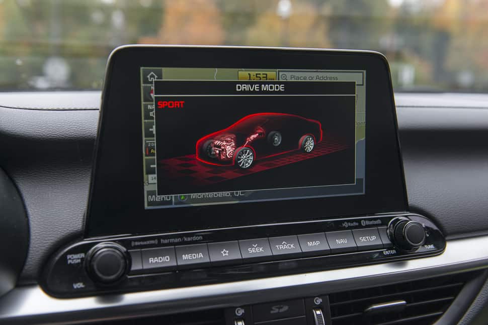 2019 Kia Forte review sport mode 8-inch screen display