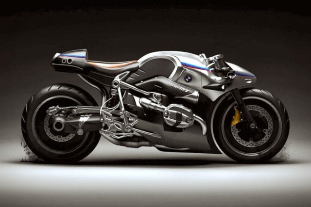 BMW R NineT Aurora Concept Motorcycle sideview