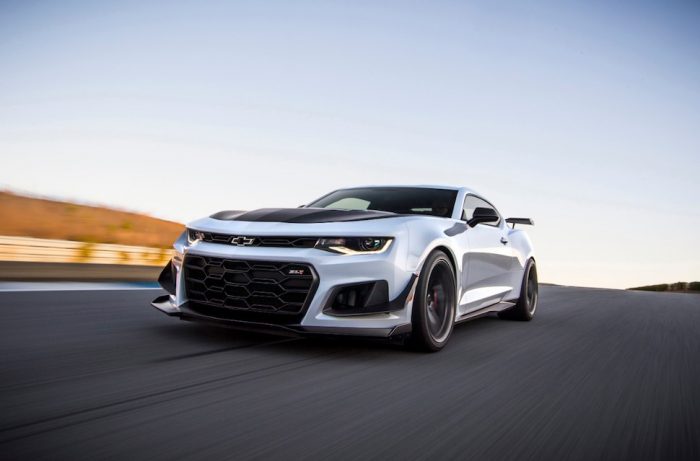 2019 Camaro ZL1 1LE front driving white