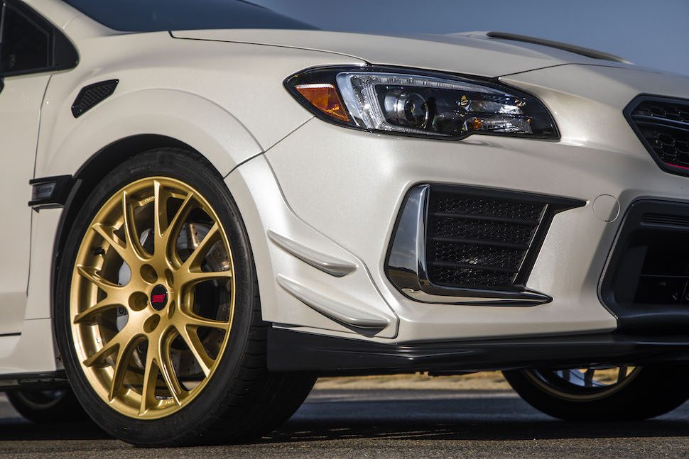 2019 Subaru STI S209 wheels and canards