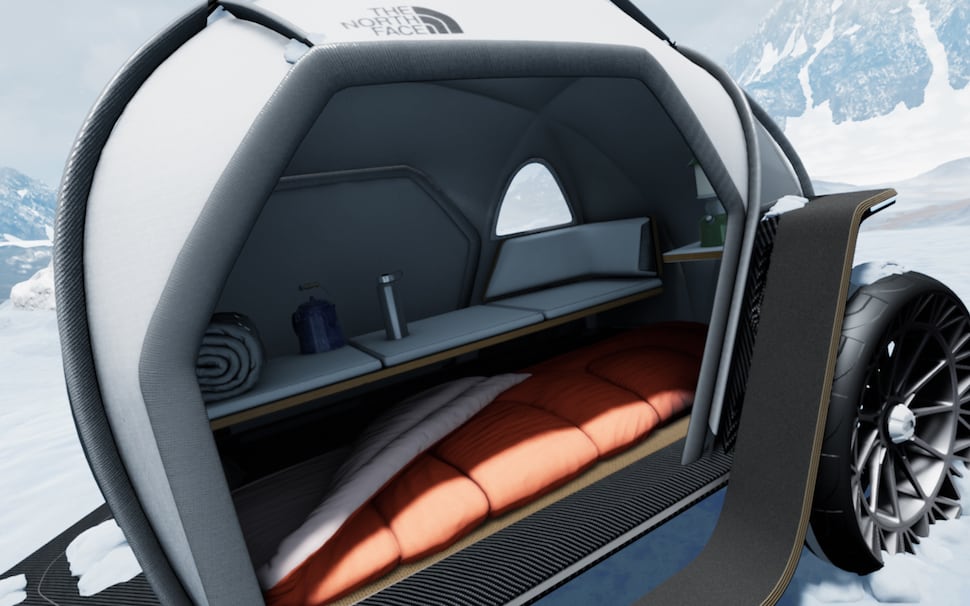 The North Face FUTURELIGHT Camper concept interior