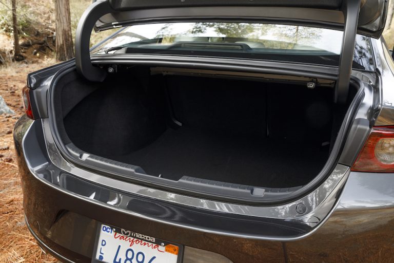 2019 Mazda3 sedan trunk space