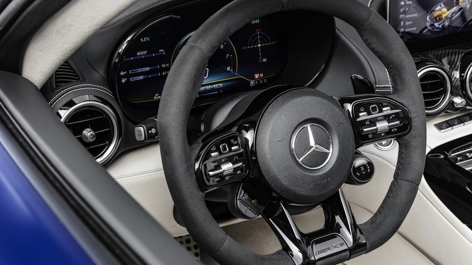 2020 Mercedes-AMG GT R Roadster interior steering wheel