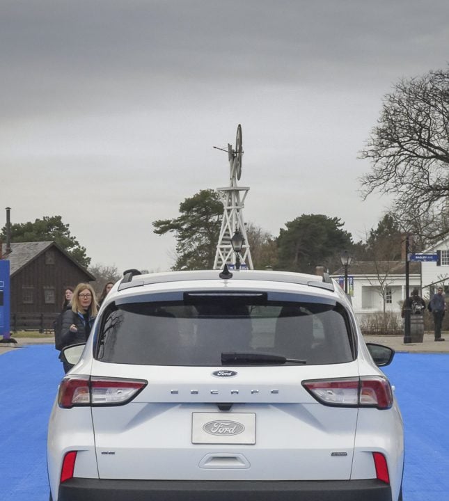 2020 Ford Escape in white rear view